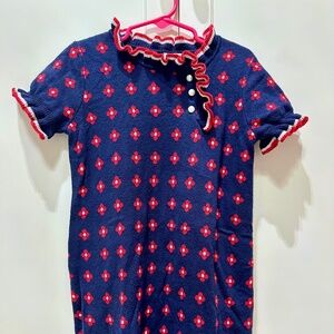 Janie and Jack Girls Navy Floral Dreas